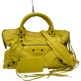 バレンシアガ BALENCIAGA ザシティ 115748 イエロー レザー レディース ハンドバッグ