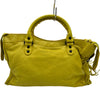 バレンシアガ BALENCIAGA ザシティ 115748 イエロー レザー レディース ハンドバッグ