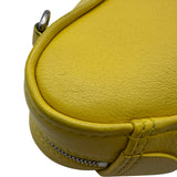 バレンシアガ BALENCIAGA ロゴプリント トライアングル チェーンショルダー 516666 イエロー レザー ユニセックス ショルダーバッグ