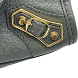 バレンシアガ BALENCIAGA クラシックナノシティ 505982 グレー レザー レディース ショルダーバッグ