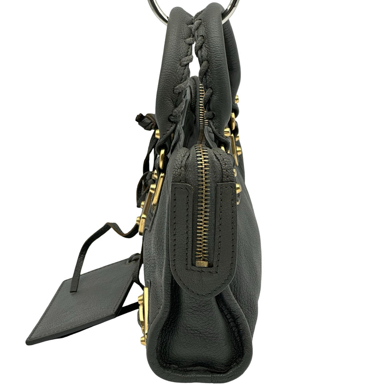 BALENCIAGA バレンシアガ クラシック ショルダーバッグ 272409 バレンシアガ BALENCIAGA クラシックナノシティ 505982 グレー レザー