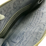 ベルルッティ Berluti ニノGM ネイビー/ブラウン ナイロン/レザー メンズ クラッチバッグ