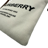 バーバリーロンドン BURBERRY LONDON ロゴグラフィックミニショルダー アイボリー/ブラウン キャンバス/レザー レディース ショルダーバッグ