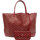 ゴヤール GOYARD サンルイGM レッド ゴヤールディンキャンバス レディース トートバッグ