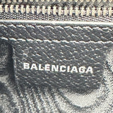 グッチ GUCCI ジャッキーザハッカーBALENCIAGAコラボ 680118 ブラック キャンバス レディース ショルダーバッグ