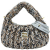ミュウミュウ miu miu ワンダ―ハンドバッグ 5BC153 ブルー ニット レディース ハンドバッグ