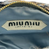 ミュウミュウ miu miu ワンダ―ハンドバッグ 5BC153 ブルー ニット レディース ハンドバッグ