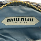 ミュウミュウ miu miu ワンダ―ハンドバッグ 5BC153 ブルー ニット レディース ハンドバッグ