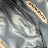 ミュウミュウ miu miu ワンダ―ハンドバッグ 5BC153 ブルー ニット レディース ハンドバッグ