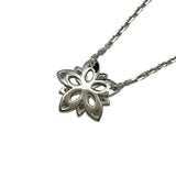 ヴァンクリーフ＆アーペル Van Cleef & Arpels ロータスネックレス ホワイトゴールド Au750 ダイヤモンド ジュエリー
