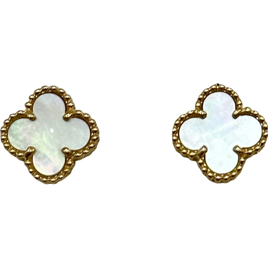 スウィートアルハンブラ ゴールドピアス スウィート アルハンブラ ピアス 18K イエローゴールド, オニキス