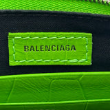 バレンシアガ BALENCIAGA ルカゴール 695814 グリーン クロコ型押し レディース ショルダーバッグ
