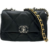 シャネル CHANEL CHANEL19 バッグ AS1160 ブラック ゴールド/シルバー金具 ラムスキン レディース ショルダーバッグ