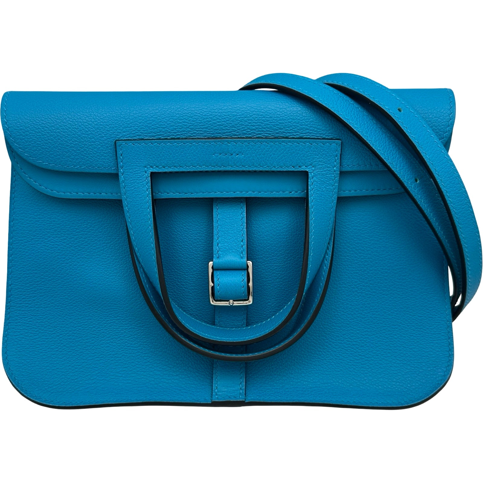 エルメス HERMES アルザン25 Y刻印 ブルーフリーダ シルバー金具