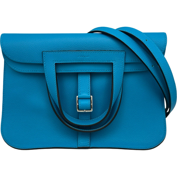 エルメス HERMES アルザン25 Y刻印 ブルーフリーダ シルバー金具