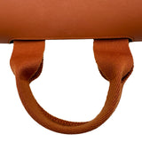 エルメス HERMES ヴァルパラインPM □J刻印 オレンジ シルバー金具 トワル レディース ハンドバッグ