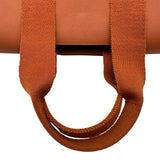 エルメス HERMES ヴァルパラインPM □J刻印 オレンジ シルバー金具 トワル レディース ハンドバッグ