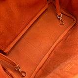 エルメス HERMES ヴァルパラインPM □J刻印 オレンジ シルバー金具 トワル レディース ハンドバッグ