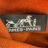 エルメス HERMES ヴァルパラインPM □J刻印 オレンジ シルバー金具 トワル レディース ハンドバッグ