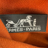 エルメス HERMES ヴァルパラインPM □J刻印 オレンジ シルバー金具 トワル レディース ハンドバッグ
