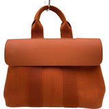 エルメス HERMES ヴァルパラインPM □J刻印 オレンジ シルバー金具 トワル レディース ハンドバッグ
