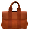 エルメス HERMES ヴァルパラインPM □J刻印 オレンジ シルバー金具 トワル レディース ハンドバッグ