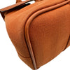 エルメス HERMES ヴァルパラインPM □J刻印 オレンジ シルバー金具 トワル レディース ハンドバッグ