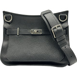 エルメス HERMES ジプシェール31 R刻印 ブラック シルバー金具 トリヨン レディース ショルダーバッグ