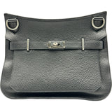 エルメス HERMES ジプシェール31 R刻印 ブラック シルバー金具 トリヨン レディース ショルダーバッグ