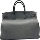 エルメス HERMES バーキン40 Z刻印 ブラック シルバー金具 トゴ メンズ ハンドバッグ