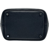 エルメス HERMES ピコタンロックPM ▢P刻印 ブラック シルバー金具 トリヨン レディース ハンドバッグ