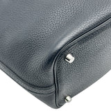 エルメス HERMES ピコタンロックPM ▢P刻印 ブラック シルバー金具 トリヨン レディース ハンドバッグ