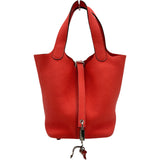 エルメス HERMES ピコタンロック PM U刻印 ローズテキサス シルバー金具 トリヨン レディース ハンドバッグ