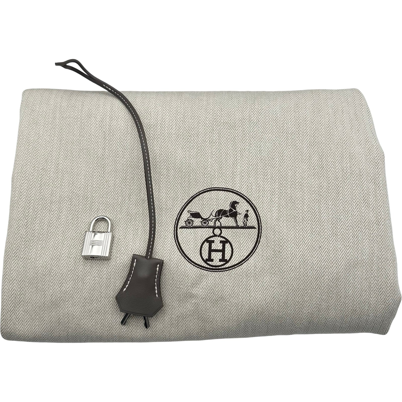 エルメス HERMES ボリードリラックス45 □R刻印 エタン シルバー金具