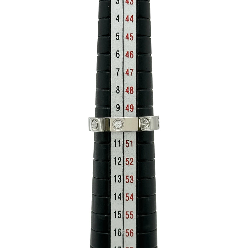 カルティエ Cartier ミニラブリング1Pダイヤ ホワイトゴールド 750