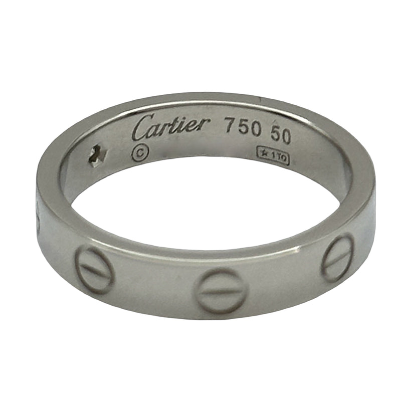 カルティエ Cartier ミニラブリング1Pダイヤ ホワイトゴールド 750