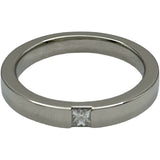 ハリーウィンストン HARRY WINSTON プリンセスカットバンドリング プラチナ Pt950 ダイヤモンド ジュエリー