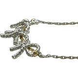 ティファニー TIFFANY＆CO トリプルツイストリボンネックレス ゴールド/シルバー K18/925 ジュエリー