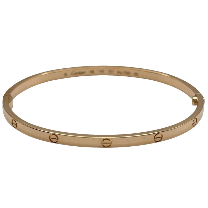 【のり】Cartier ラブブレスsm Au750 サイズ19 カルティエ Cartier ラブブレスSM ゴールド Au750 ジュエリー | 中古