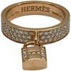 エルメス HERMES ケリークロシェットリング ピンクゴールド Au750 ダイヤモンド ジュエリー