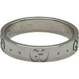 グッチ GUCCI アイコンリング ホワイトゴールド Au750 ジュエリー