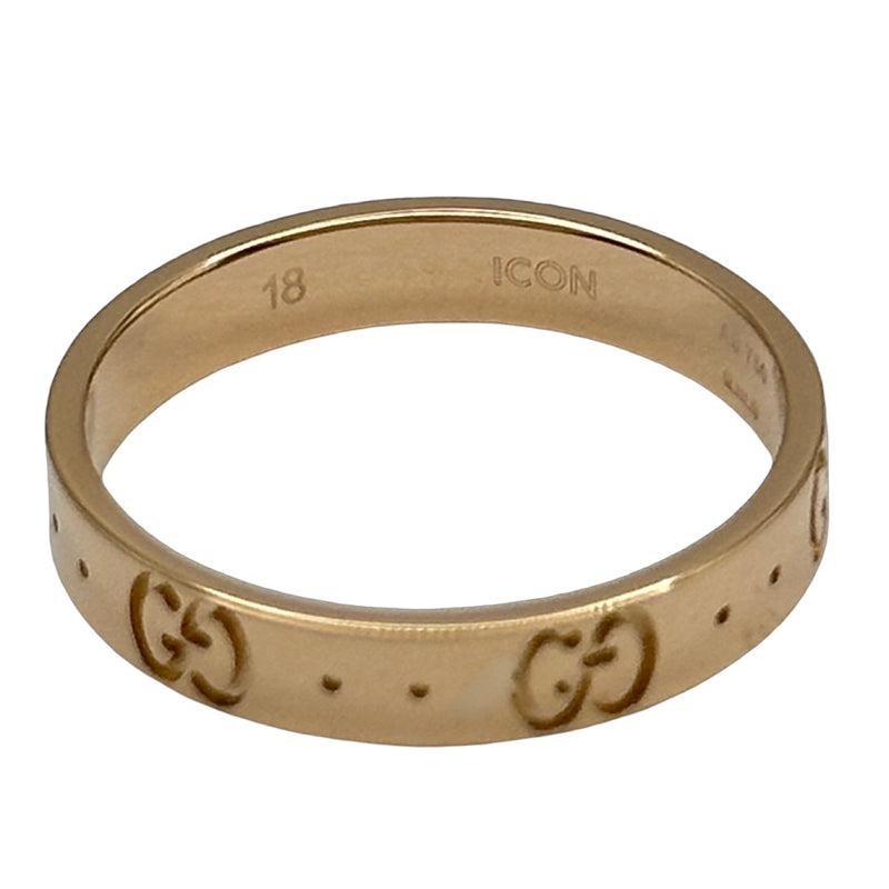 グッチ GUCCI アイコンリング ピンクゴールド Au750 ジュエリー | 中古
