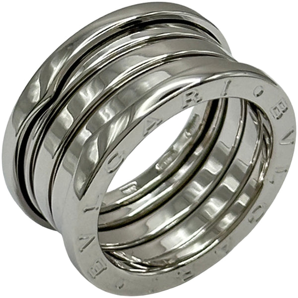 ブルガリ BVLGARI ビーゼロワンリング4バンド(M) ホワイトゴールド 750