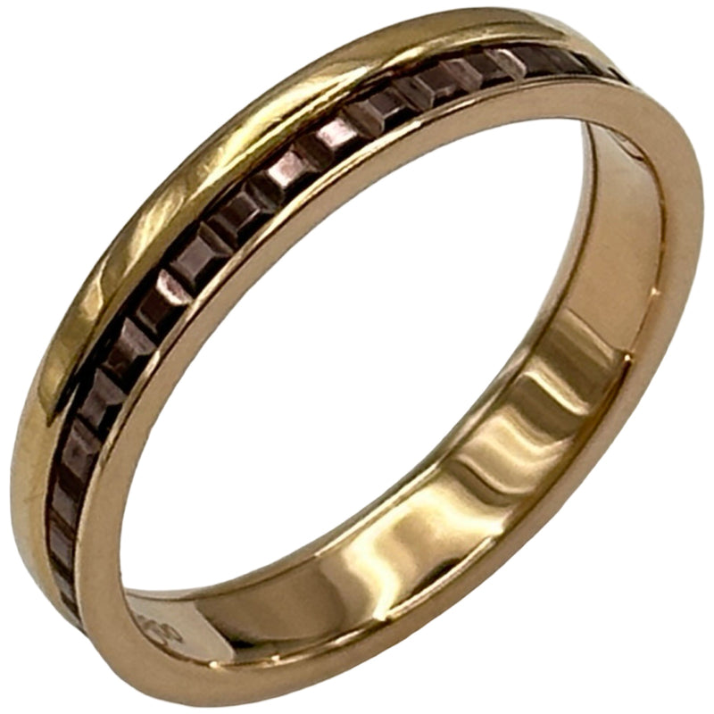 9月末まで割引　Boucheron ゴールド ブラウン リング　10号 ブシュロン BOUCHERON キャトルクラシックハーフリング ピンクゴールド