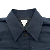 ボッテガ・ヴェネタ BOTTEGA VENETA ポケット長袖シャツ 801276 ネイビー コットン メンズ 長袖シャツ