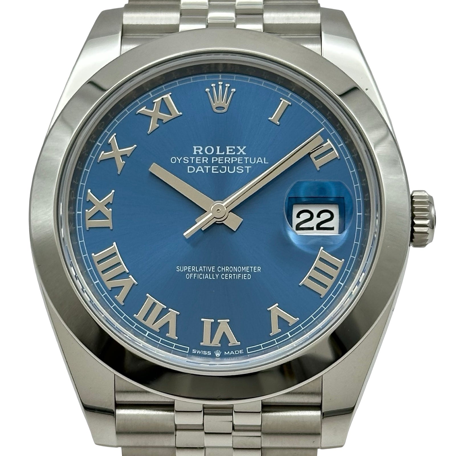 ロレックス ROLEX デイトジャスト41 126300 アズーロブルー ステンレススチール 自動巻き メンズ 腕時計 ロレックス ROLEX デイトジャスト41 126300 アズーロブルー ステンレス