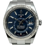 ロレックス ROLEX スカイドゥエラー 326934 ブルー ホワイトゴールド/ステンレススチール 自動巻き メンズ 腕時計