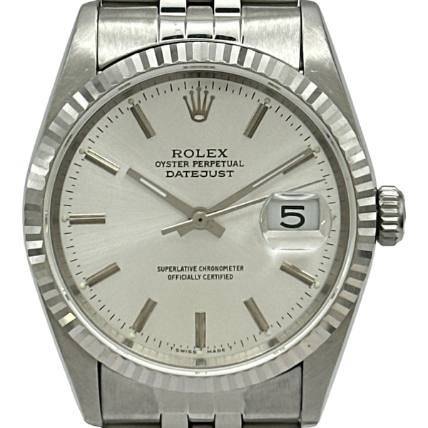 ロレックス ROLEX デイトジャスト 16234 シルバー ホワイトゴールド