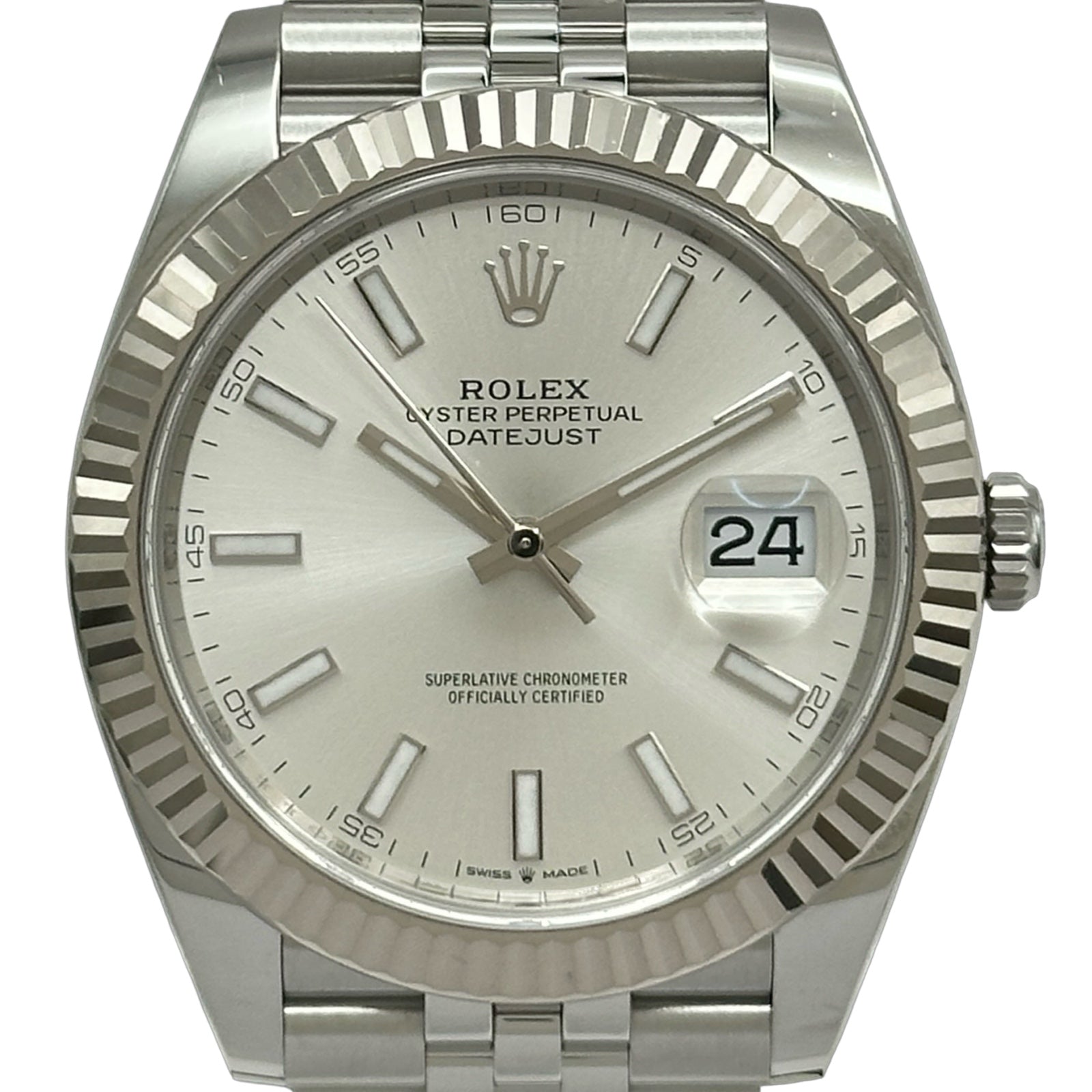 ロレックス ROLEX デイトジャスト41 126334 シルバー ホワイトゴールド/ステンレススチール 自動巻き メンズ 腕時計 ロレックス ROLEX デイトジャスト41 126334 シルバー ホワイトゴールド