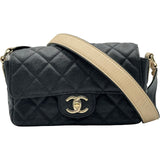 シャネル CHANEL マトラッセ ショルダーバッグ AS2273 30番台 ブラック ゴールド金具 ソフトキャビアスキン レディース ショルダーバッグ